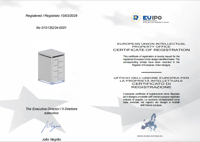 Patent Certificate No. 015135234-0001