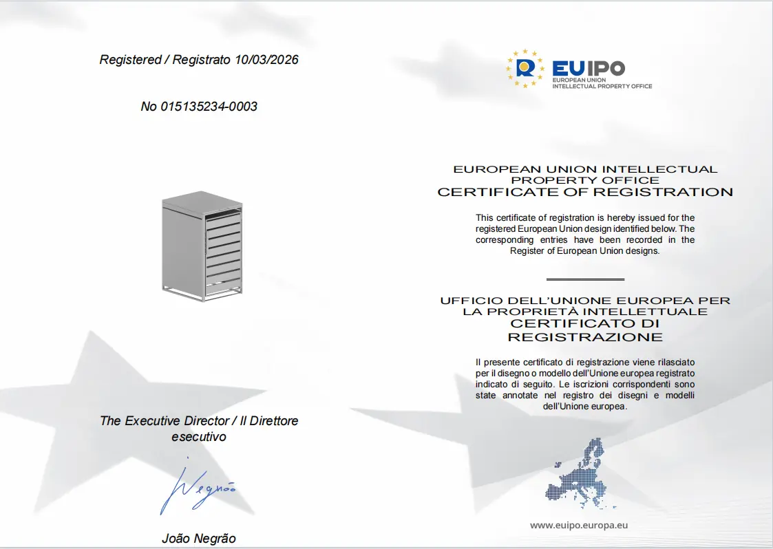 Patent Certificate No. 015135234-0003